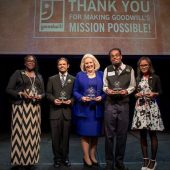 Honorees at Goodwill's 2017 Power of Work Luncheon