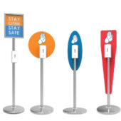 Sanitizer-Stands-With-Signage